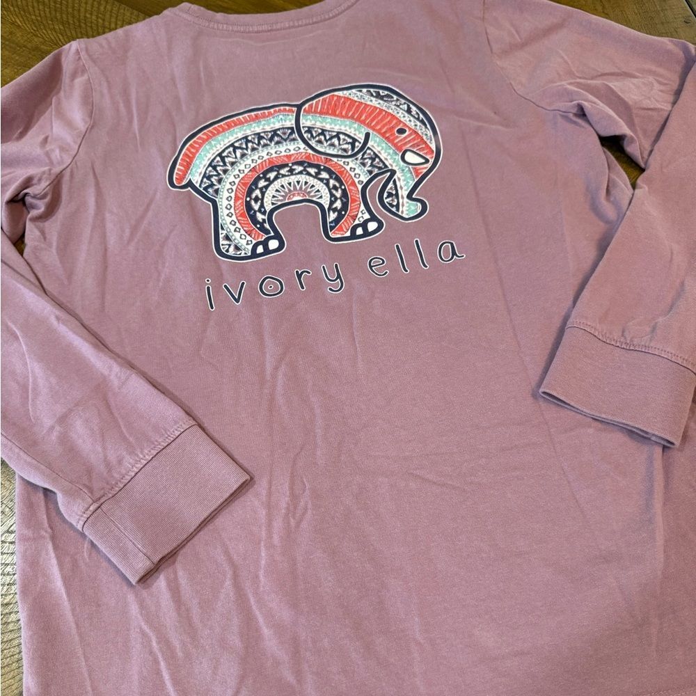 Ivory Ella Lavender Long Sleeve Graphic Tee - Picture 6 of 9